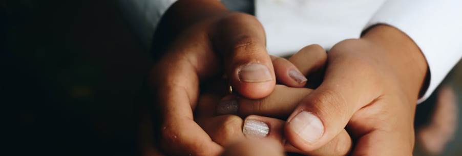 person holding hands